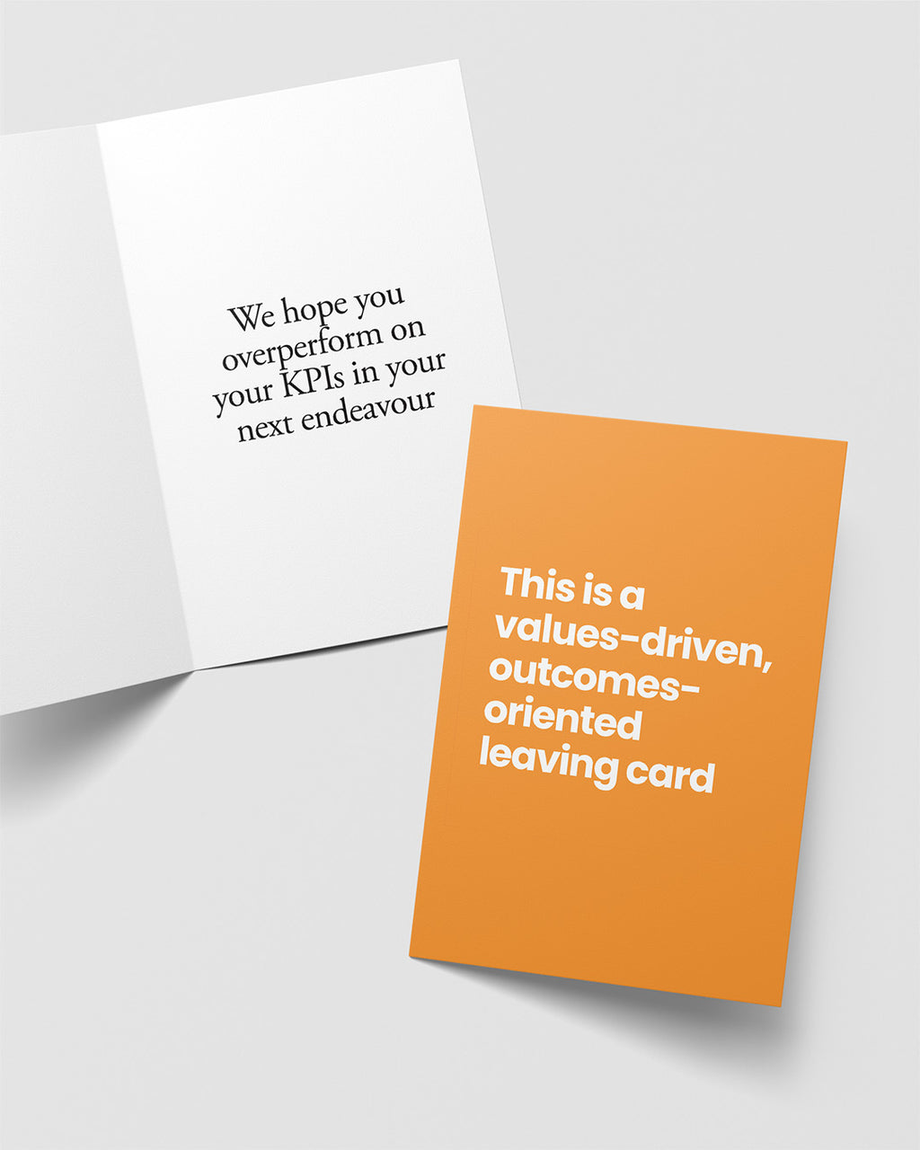 Values-Driven Leaving Card
