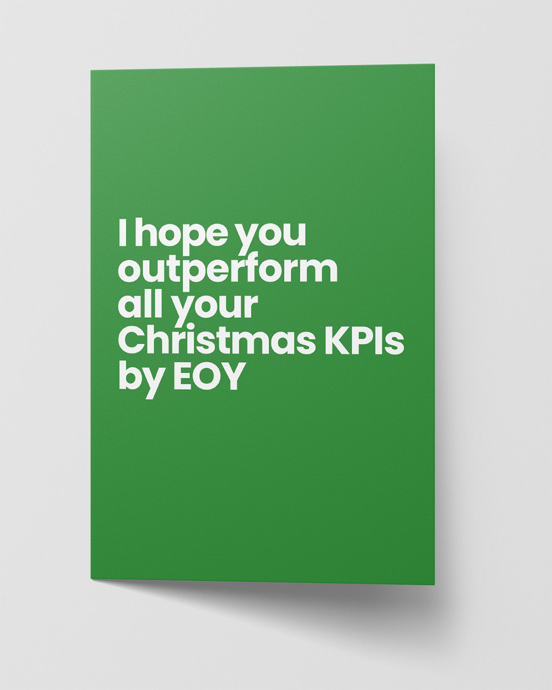 Performance-Driven Christmas Card